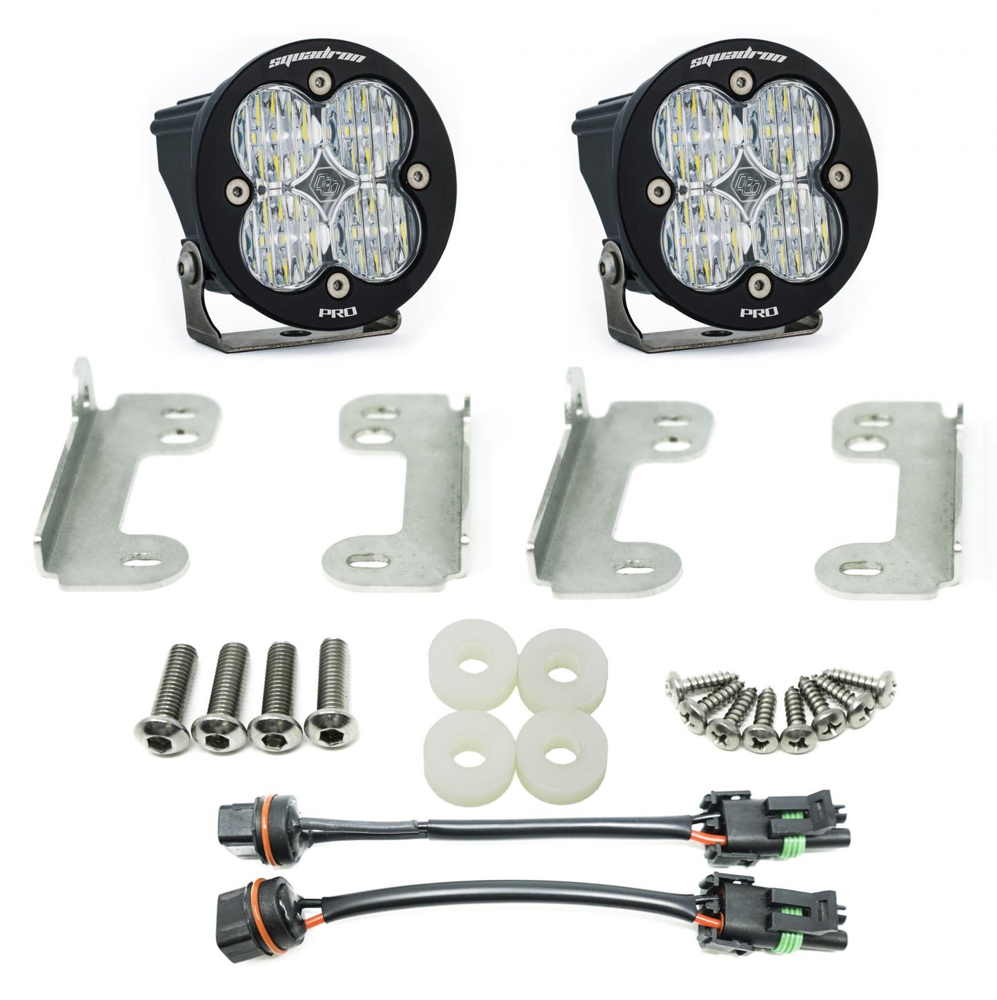 Jeep JL Fog Pocket Kit 2018 Wrangler JL Sahara Squadron R Pro Baja Designs - Image 1