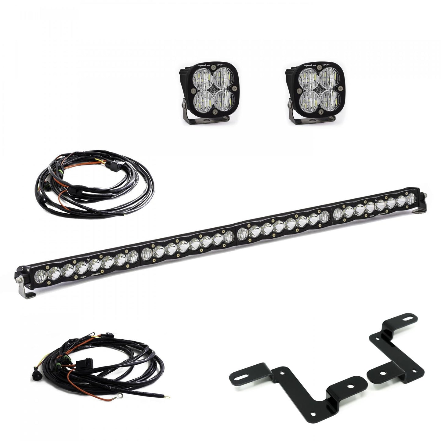 Jeep JL 40 Inch Cowl Mount 2018 Wrangler JL S8 Driving/Combo Pattern Squadron Sport Baja Designs - Image 1