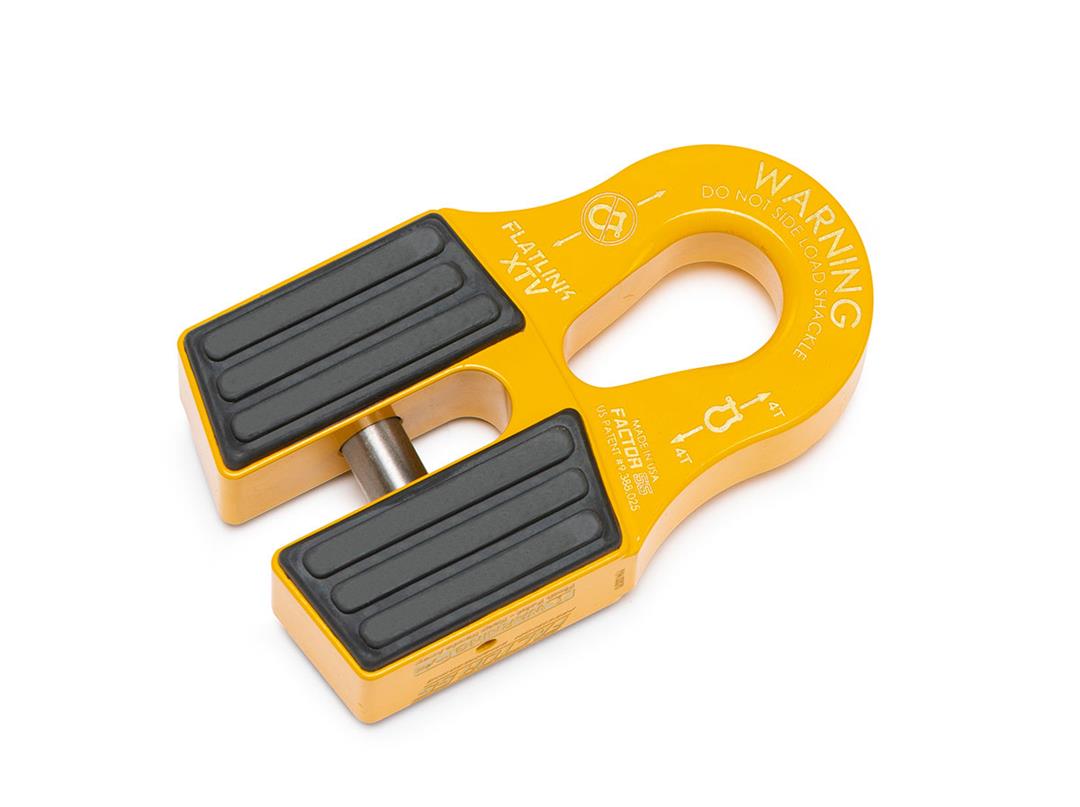 FlatLink XTV Winch Shackle Mount Yellow Factor 55 - Image 1