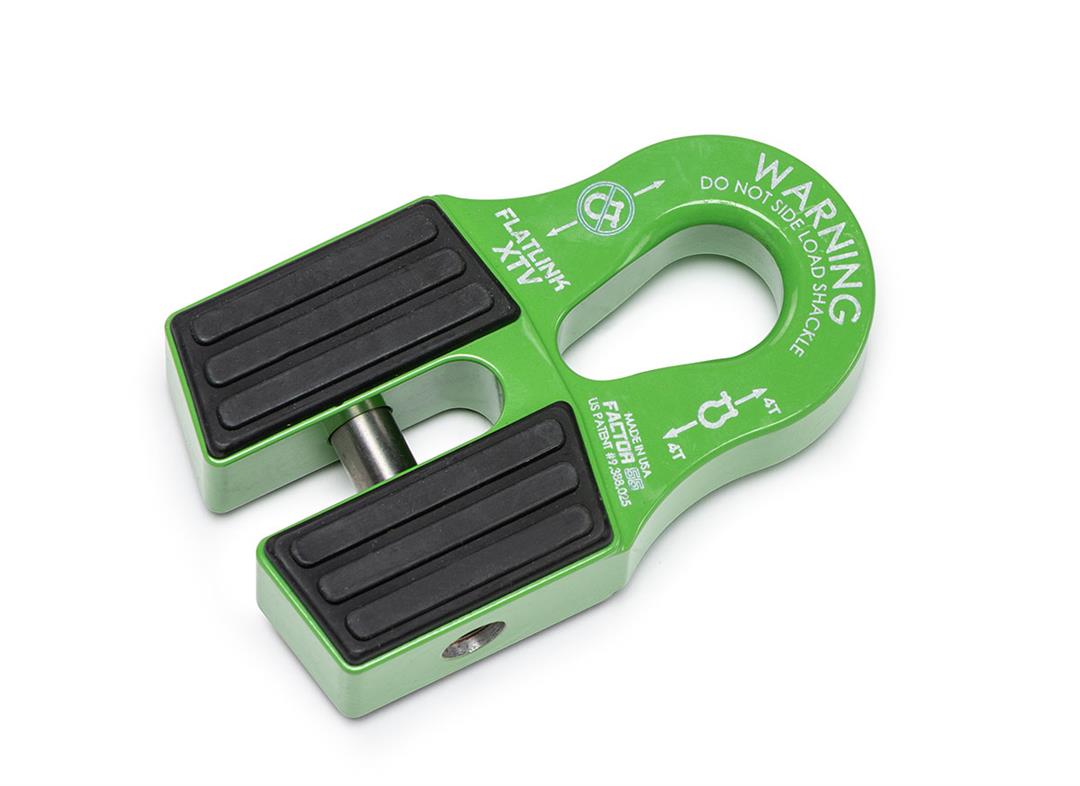 FlatLink XTV Winch Shackle Mount Green Factor 55 - Image 1