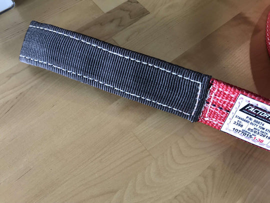 30 Foot Tow Strap Standard Duty 30 Foot x 2 Inch Red Factor 55 - Image 4