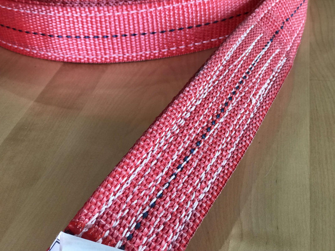 30 Foot Tow Strap Standard Duty 30 Foot x 2 Inch Red Factor 55 - Image 5