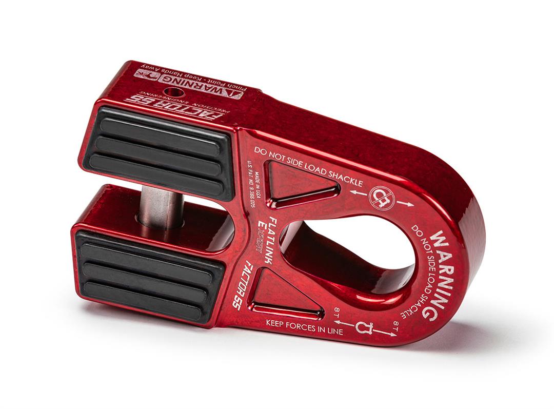 FlatLink Expert Closed Winch Shackle Mount Red Factor 55 - Image 1