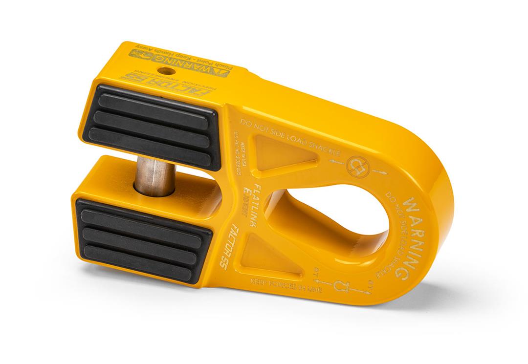 FlatLink Expert Closed Winch Shackle Mount Yellow Factor 55 - Image 1
