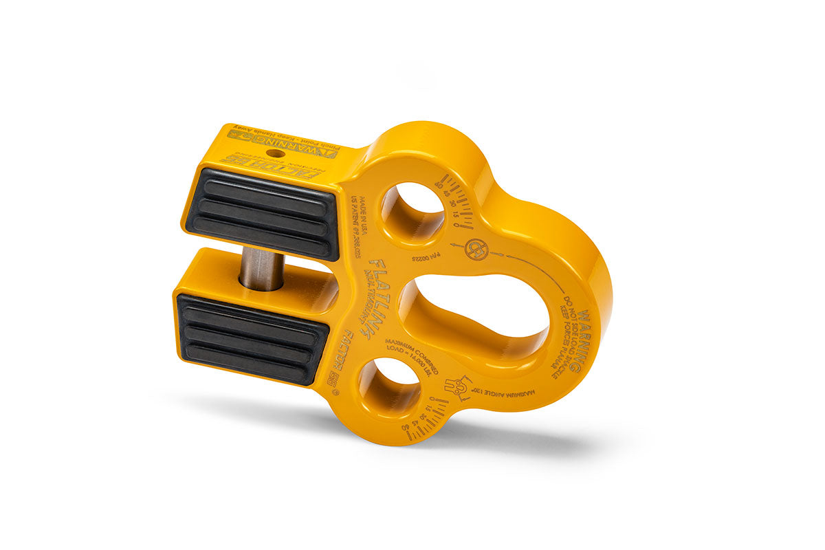 FlatLink Multimount Winch Shackle Yellow Factor 55 - Image 1