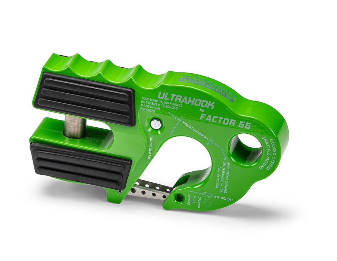 UltraHook Closed System Winch Shackle Mount Green Factor 55 - Image 1