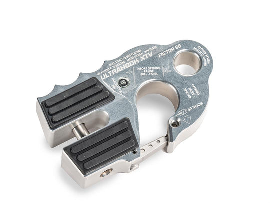 UltraHook XTV Closed System Winch Shackle Mount Silver Factor 55 - Image 1
