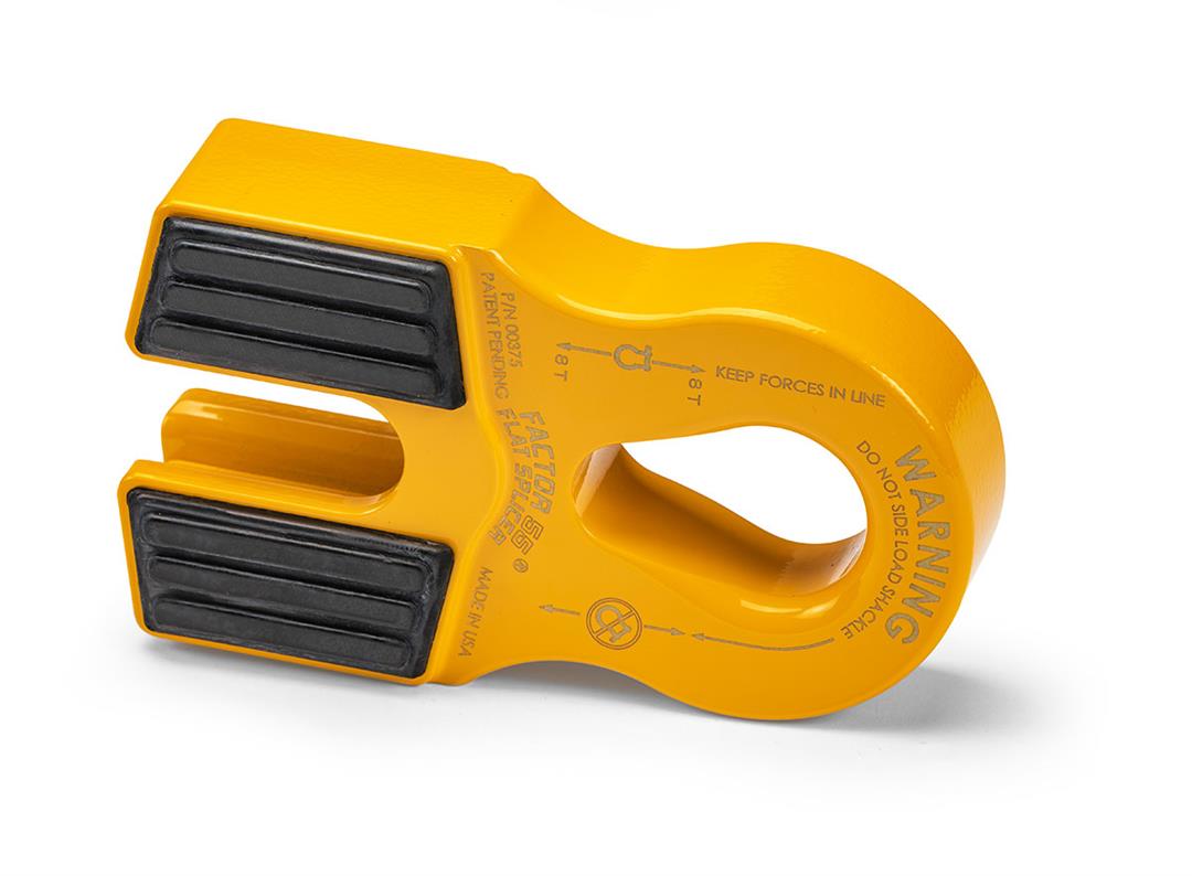 Flat Splicer Splice On Winch Synthetic Shackle Mount Yellow Factor 55 - Image 1