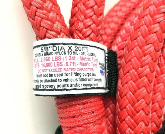 Extreme Duty Kinetic Energy Rope 5/8 Inch X 20 Foot Factor 55 - Image 2
