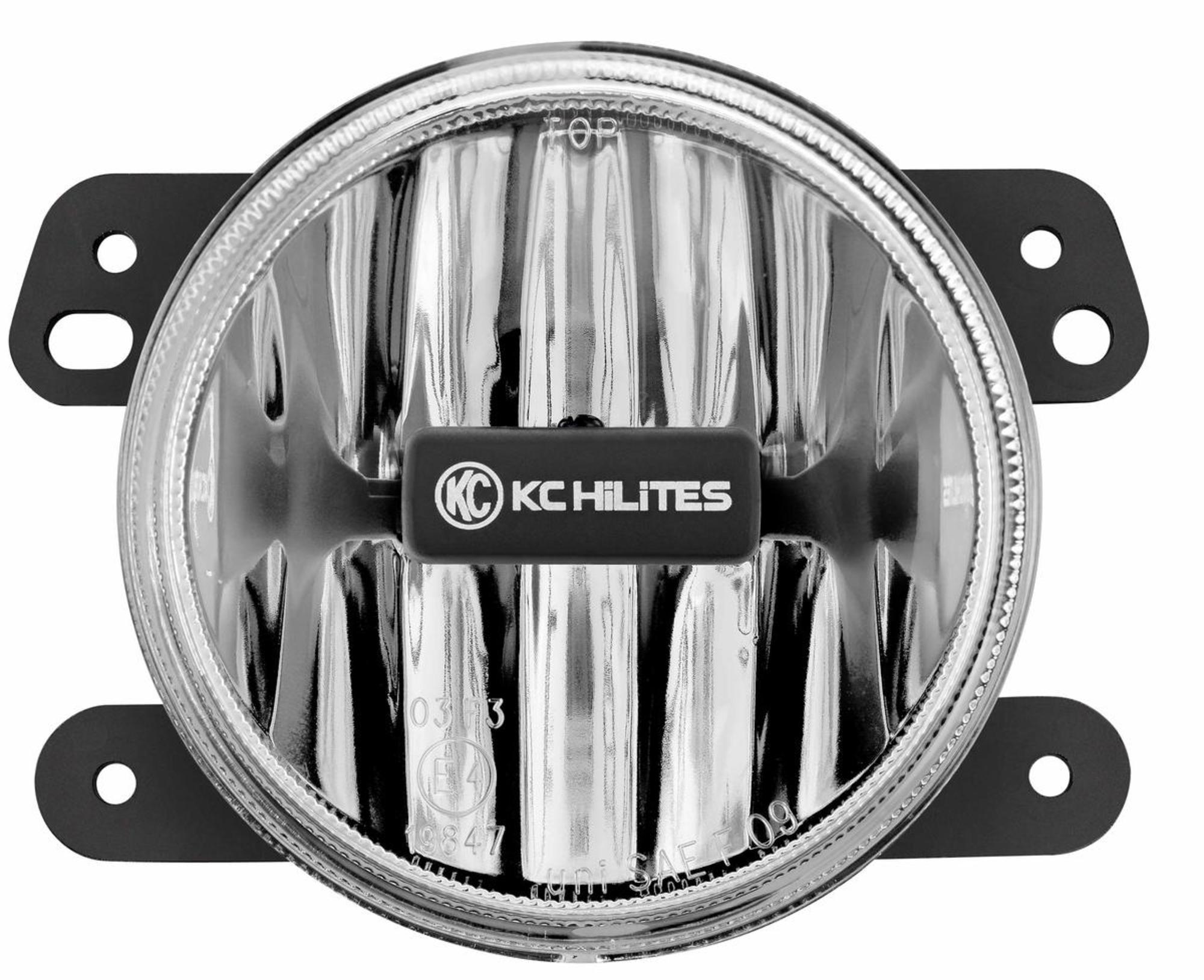 G4 Gravity LED 4 Inch SAE ECE Fog 1- Light 2010-2018 Jeep Wrangler JK 2/4-Door KC HiLiTES - Image 1