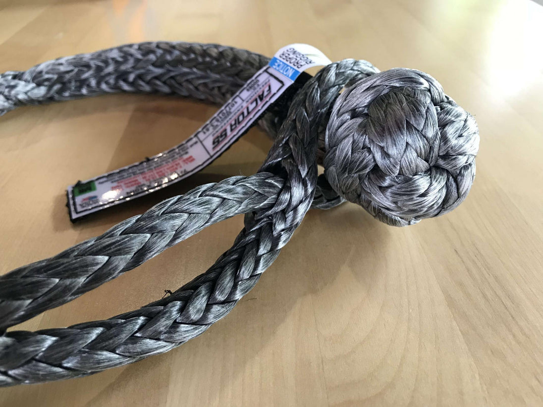 10 Inch Soft Shackle 7/16 Diameter Standard Duty Gray Factor 55 - Image 4