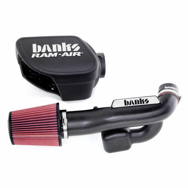 Ram-Air Cold-Air Intake System Oiled Filter 2012-18 Jeep 3.6L Wrangler JK Banks Power - Image 2