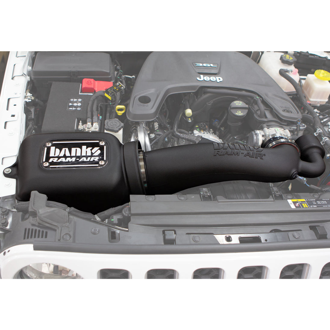 Banks Ram-Air, Big-Ass Dry Filter Cold Air Intake System for 18-24 Jeep Wrangler JL 3.6L 20-24 Gladiator 3.6L - Image 6