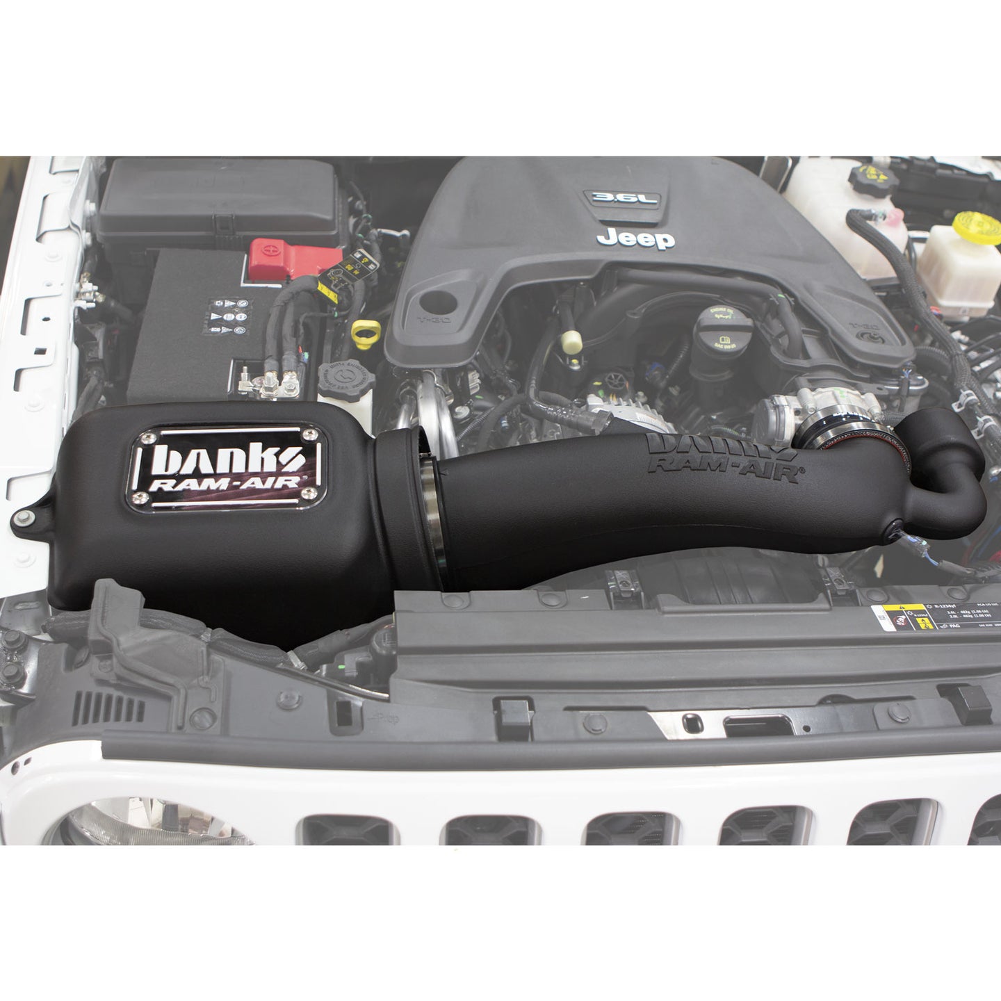 Ram-Air Intake System Oiled Filter for 18-24 Jeep Wrangler JL 3.6L and 20-24 Gladiator 3.6L Banks Power - Image 6