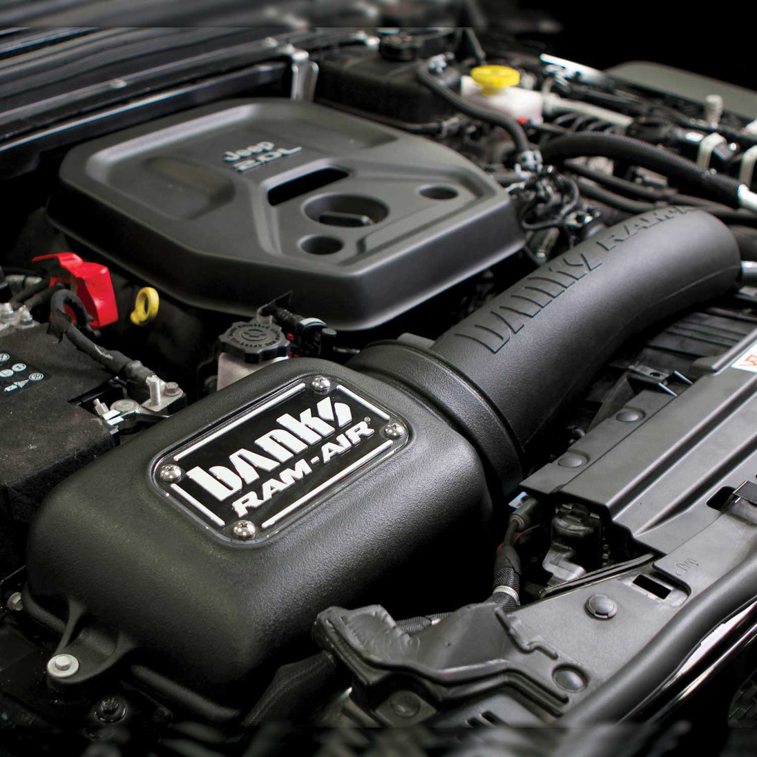 Banks Ram-Air Big-Ass Dry Filter Cold Air Intake System for 18-Up Jeep Wrangler JL 2.0L Turbo - Image 5