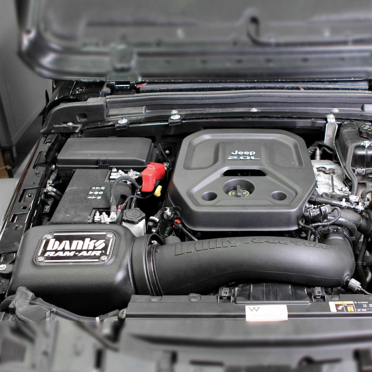 Banks Ram-Air Big-Ass Oiled Filter Cold Air Intake System for 18-Up Jeep Wrangler JL 2.0L Turbo - Image 6