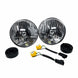 Jeep Head Light H4 Halogen 7 Inch Dot 2 Light Jeep Wrangler JK KC HiLiTES - Image 1