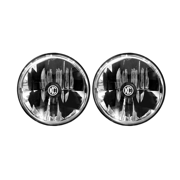 Jeep Head Lights Gravity LED 7 Inch 2- Light 2007-2018 Jeep Wrangler JK KC HiLiTES - Image 1