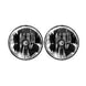 Jeep Head Lights Gravity LED 7 Inch 2- Light 2007-2018 Jeep Wrangler JK KC HiLiTES - Image 1