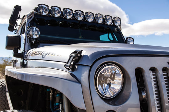 Jeep Head Lights Gravity LED 7 Inch 2- Light 2007-2018 Jeep Wrangler JK KC HiLiTES - Image 3