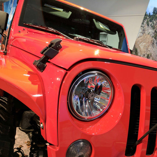 Jeep Head Lights Gravity LED 7 Inch 2- Light 2007-2018 Jeep Wrangler JK KC HiLiTES - Image 8