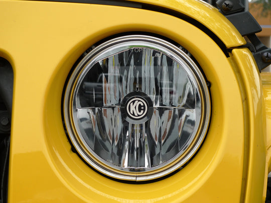 Jeep Head Light Gravity LED 7 Inch 1- Light 2007-2018 Jeep Wrangler JK KC HiLiTES - Image 3