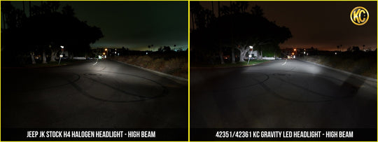 Jeep Head Light Gravity LED 7 Inch Jeep Wrangler TJ Each KC HiLiTES - Image 4