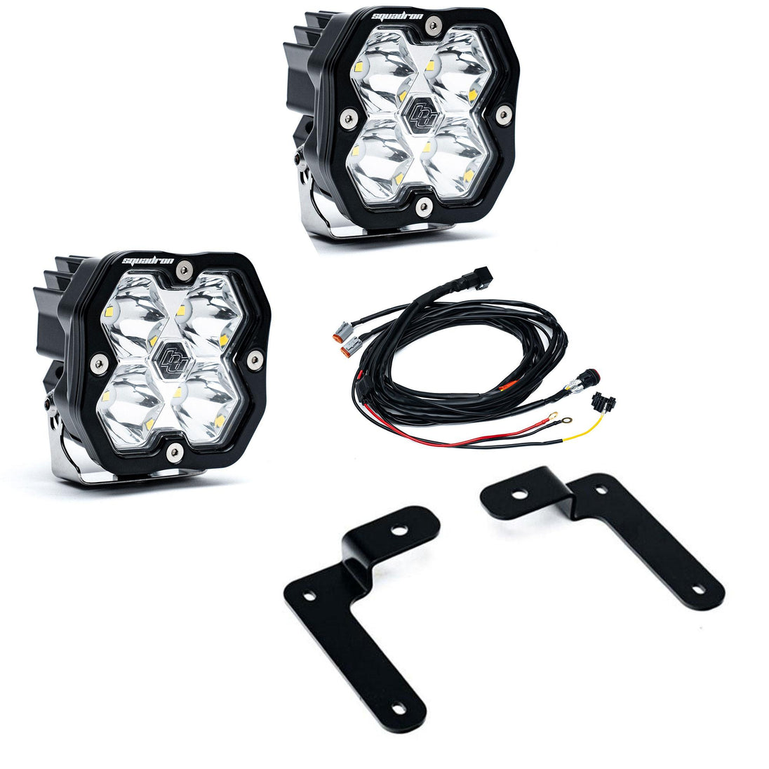 Squadron 2.0 Sport A-Pillar Light Kit Jeep 2018-26 Wrangler JL 2020-26 Gladiator JT Toggle Baja Designs - Image 1
