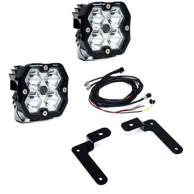 Squadron 2.0 Pro A-Pillar Light Kit Jeep 2018-26 Wrangler JL 2020-26 Gladiator JT Toggle Baja Designs - Image 1