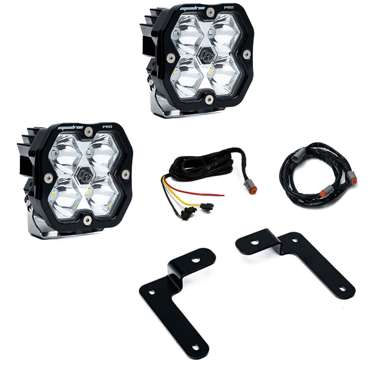 Squadron 2.0 Pro A-Pillar Light Kit Jeep 2018-26 Wrangler JL 2020-26 Gladiator JT Upfitter Baja Designs - Image 1