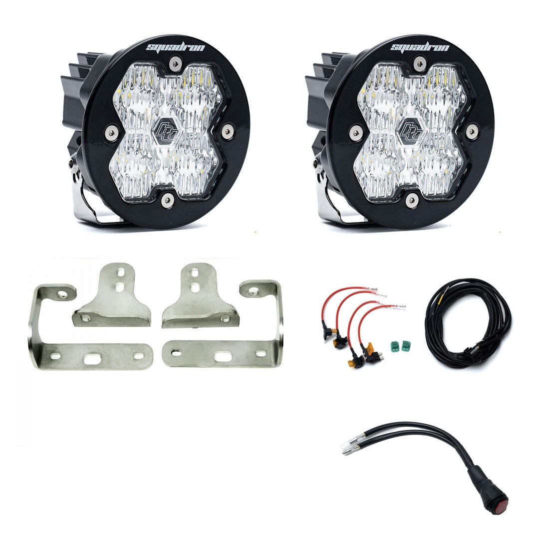 Squadron-R 2.0 Sport Fog Pocket Light Kit Jeep 2018-26 Wrangler JL 2020-26 Gladiator JT Baja Designs - Image 1