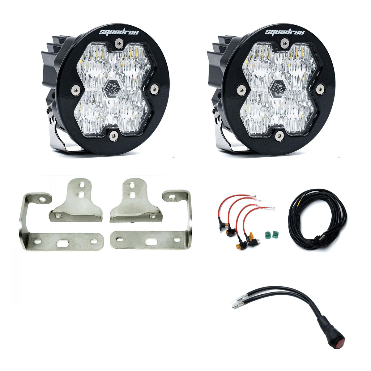 Squadron-R 2.0 Sport Fog Pocket Light Kit Jeep 2018-26 Wrangler JL 2020-26 Gladiator JT Baja Designs - Image 1