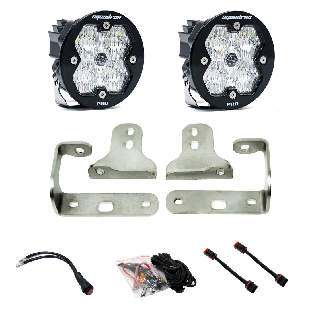 Squadron-R 2.0 Pro Fog Pocket Light Kit Jeep 2018-26 Wrangler JL 2020-26 Gladiator JT w/ Oe Sport Bumper Baja Designs - Image 1