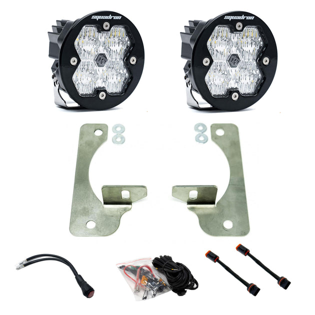 Squadron-R 2.0 Sport Fog Pocket Light Kit Jeep 2018-26 Wrangler JL 2020-26 Gladiator JT w/ Oe Rubicon Bumper Baja Designs - Image 1