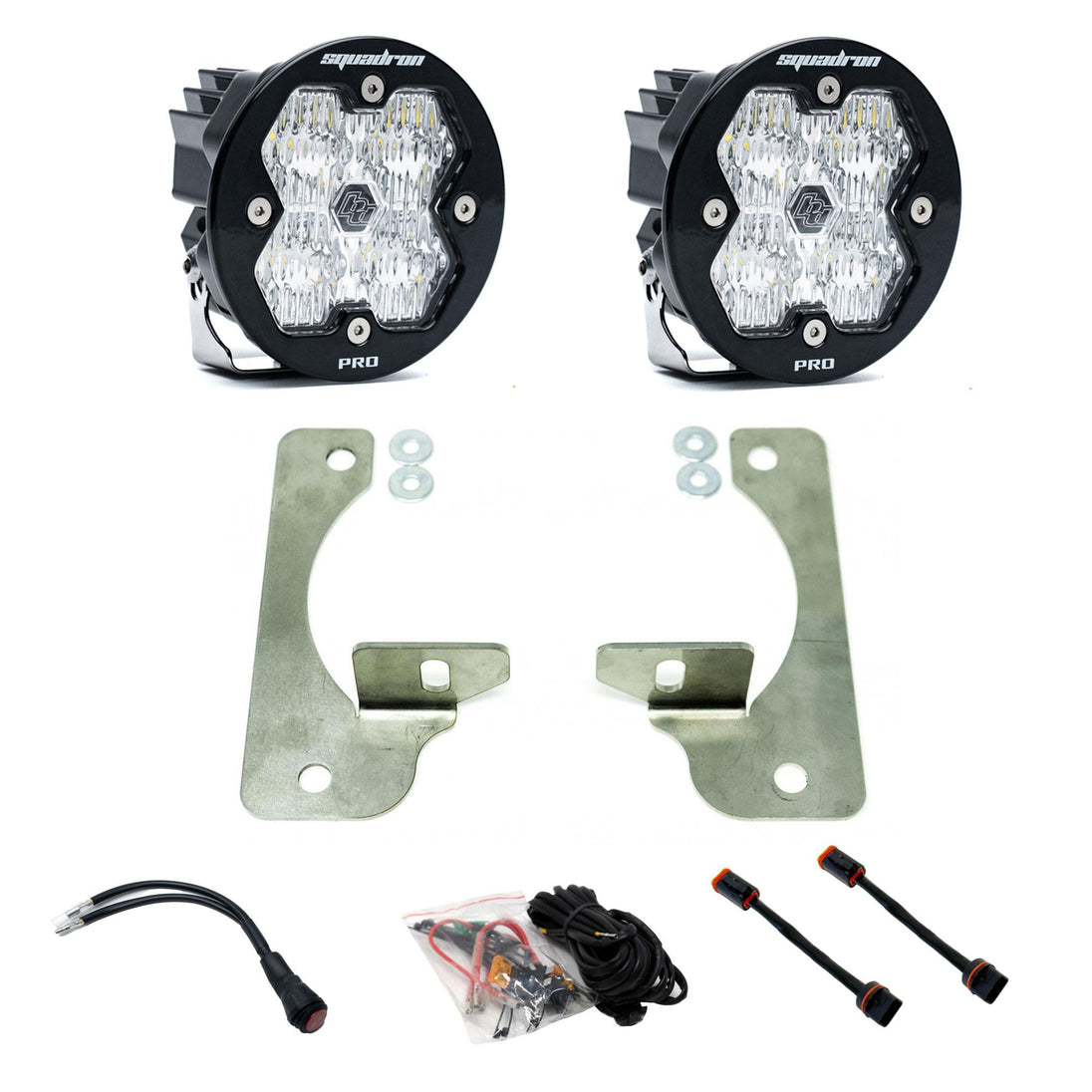Squadron-R 2.0 Pro Fog Pocket Light Kit Jeep 2018-26 Wrangler JL 2020-26 Gladiator JT w/ Oe Rubicon Bumper Baja Designs - Image 1
