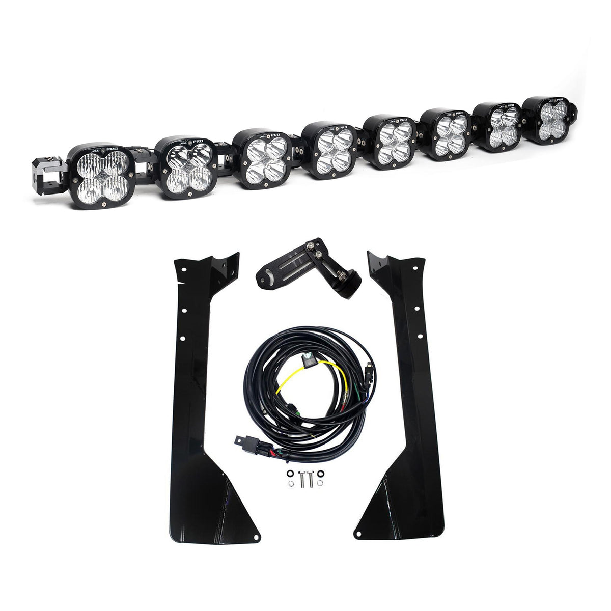 XL Pro Linkable Roof Mount Kit 07-18 Wrangler JK (Multi-Pattern Clear) Baja Designs - Image 1
