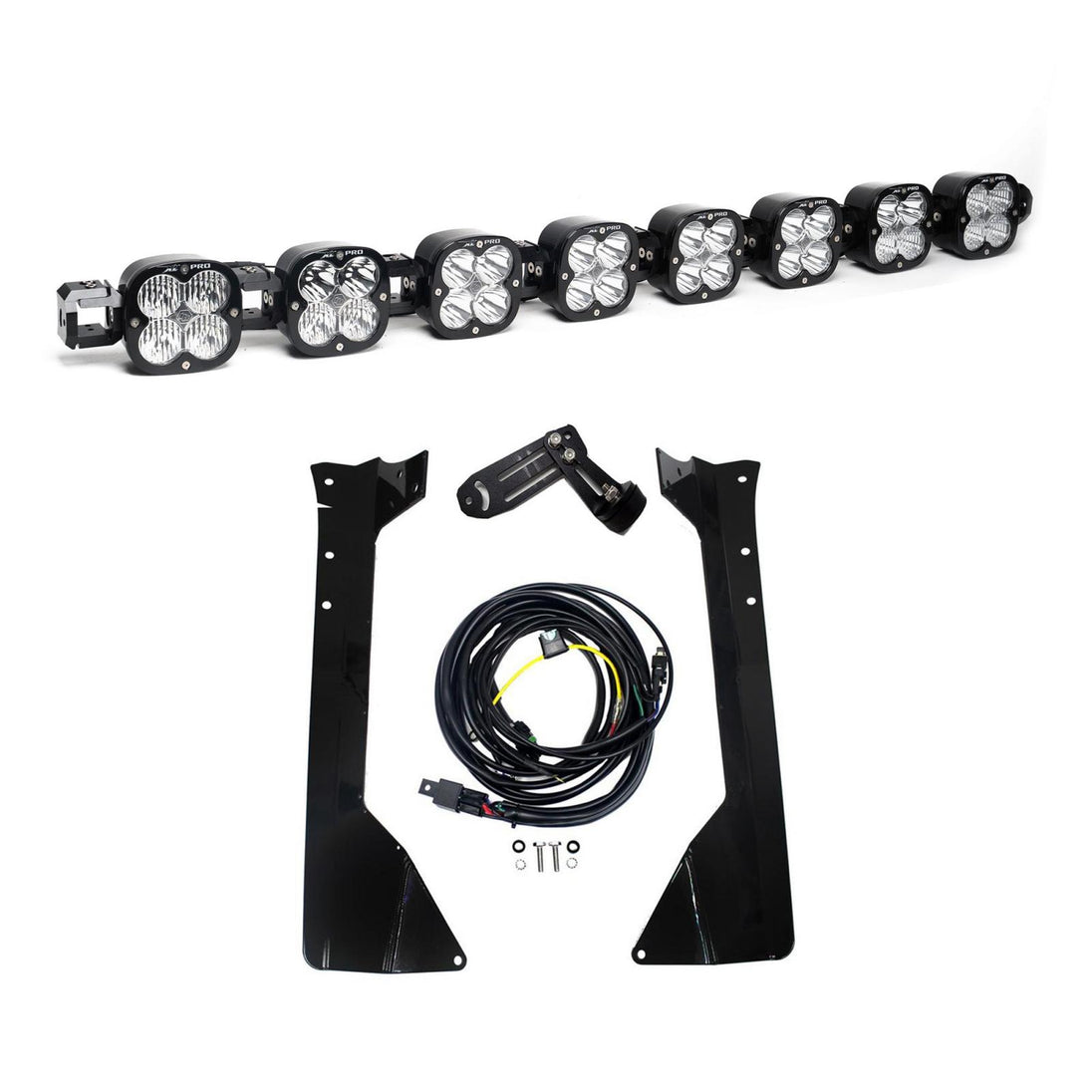 XL Pro Linkable Roof Mount Kit 07-18 Wrangler JK (Multi-Pattern Clear) Baja Designs - Image 1