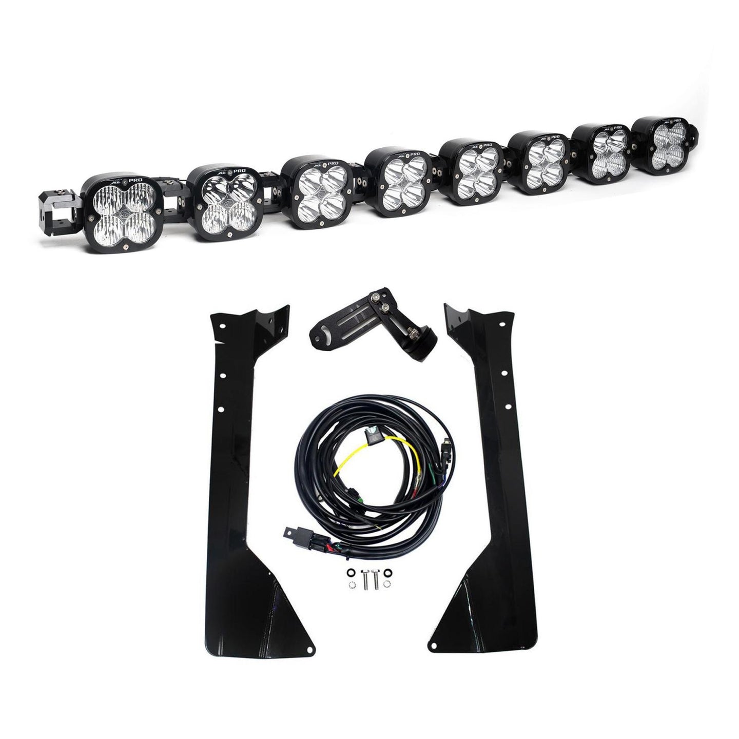 XL Pro Linkable Roof Mount Kit 07-18 Wrangler JK (Multi-Pattern Clear) Baja Designs - Image 1