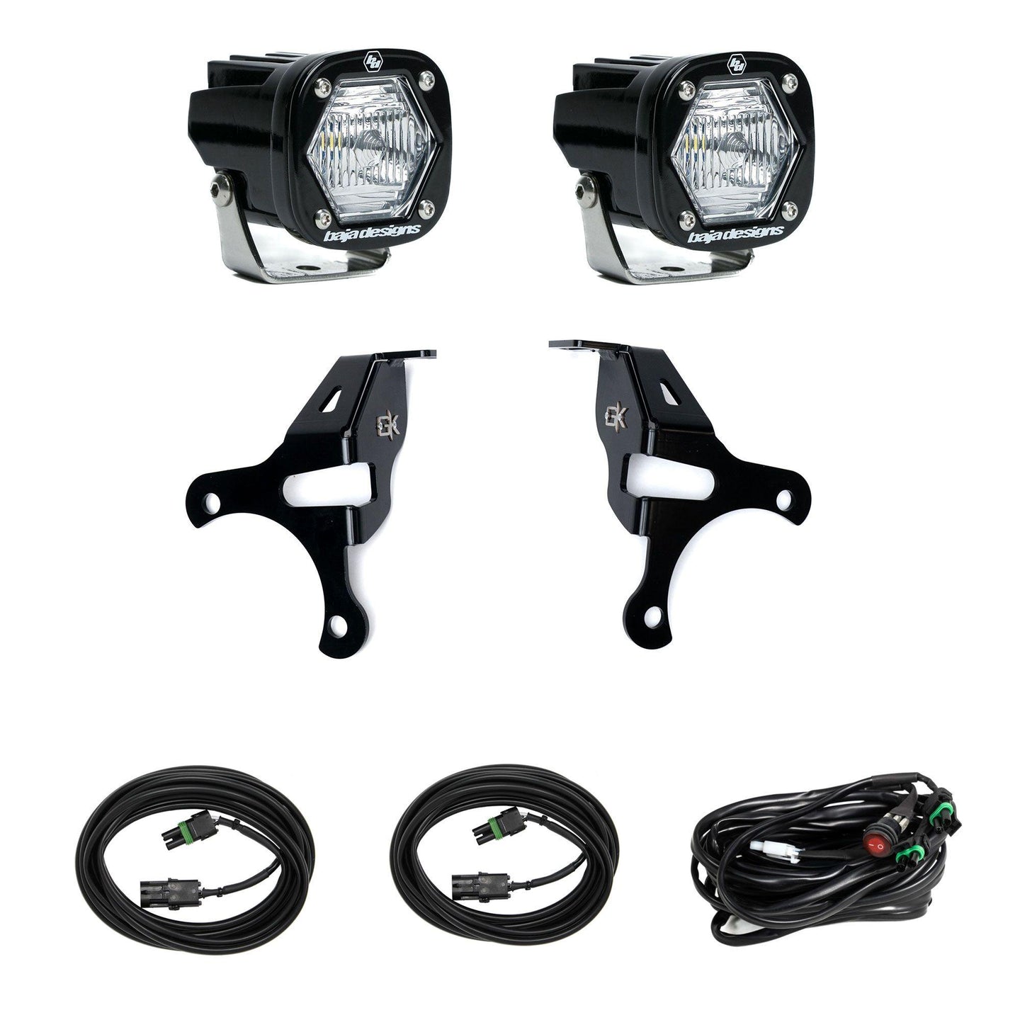 S1 Knuckle Pods Light Kit 2018-2026 Jeep JL Wrangler/JT Gladiator (Trail Clear) Baja Designs - Image 1