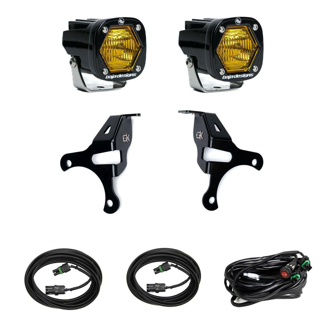 S1 Knuckle Pods Light Kit 2018-2026 Jeep JL Wrangler/JT Gladiator (Trail Baja Amber) Baja Designs - Image 1