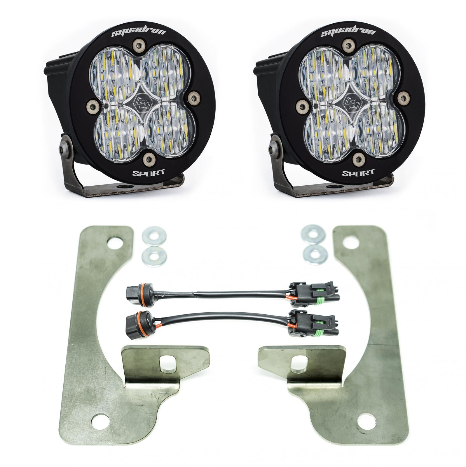 Jeep JL Fog Pocket Kit 2018 Wrangler JL Rubicon Squadron R Sport Baja Designs - Image 1