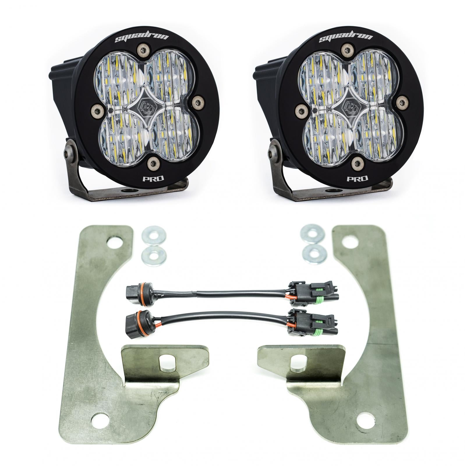 Jeep JL Fog Pocket Kit 2018 Wrangler JL Rubicon Squadron R Pro Baja Designs - Image 1