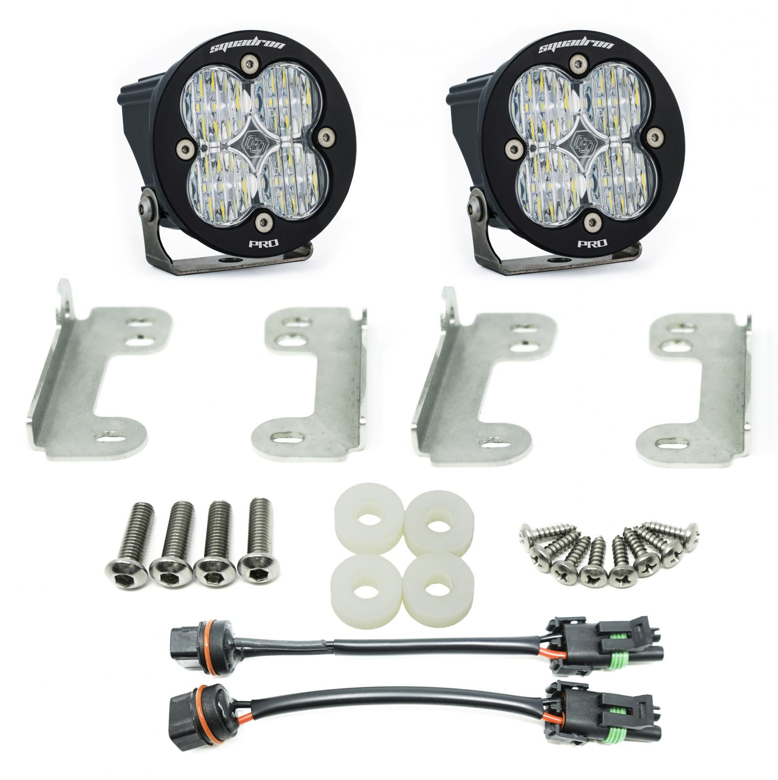 Jeep JL Fog Pocket Kit 2018 Wrangler JL Sahara Squadron R Pro Baja Designs - Image 1