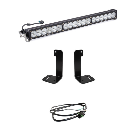 Jeep JL/JT 30 Inch OnX6+ Light Bar Kit w/Upfitter Baja Designs - Image 1