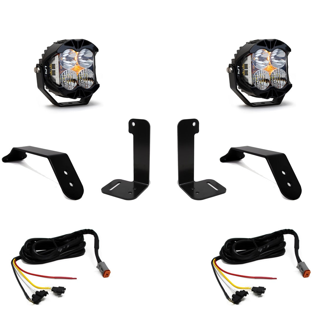 Jeep JL/JT Dual LP4 Auxiliary Light Kit w/Upfitter Baja Designs - Image 1