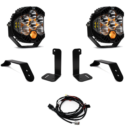 Jeep JL/JT Dual LP6 Auxiliary Light Kit Baja Designs - Image 1
