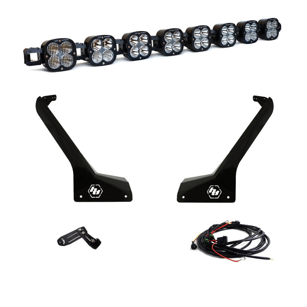 Jeep JL/JT Roof Bar LED Light Kit 8 XL Linkable Baja Designs - Image 1