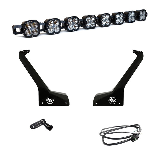 Jeep JL/JT Roof Bar LED Light Kit 8 XL Linkable w/Upfitter Baja Designs - Image 1