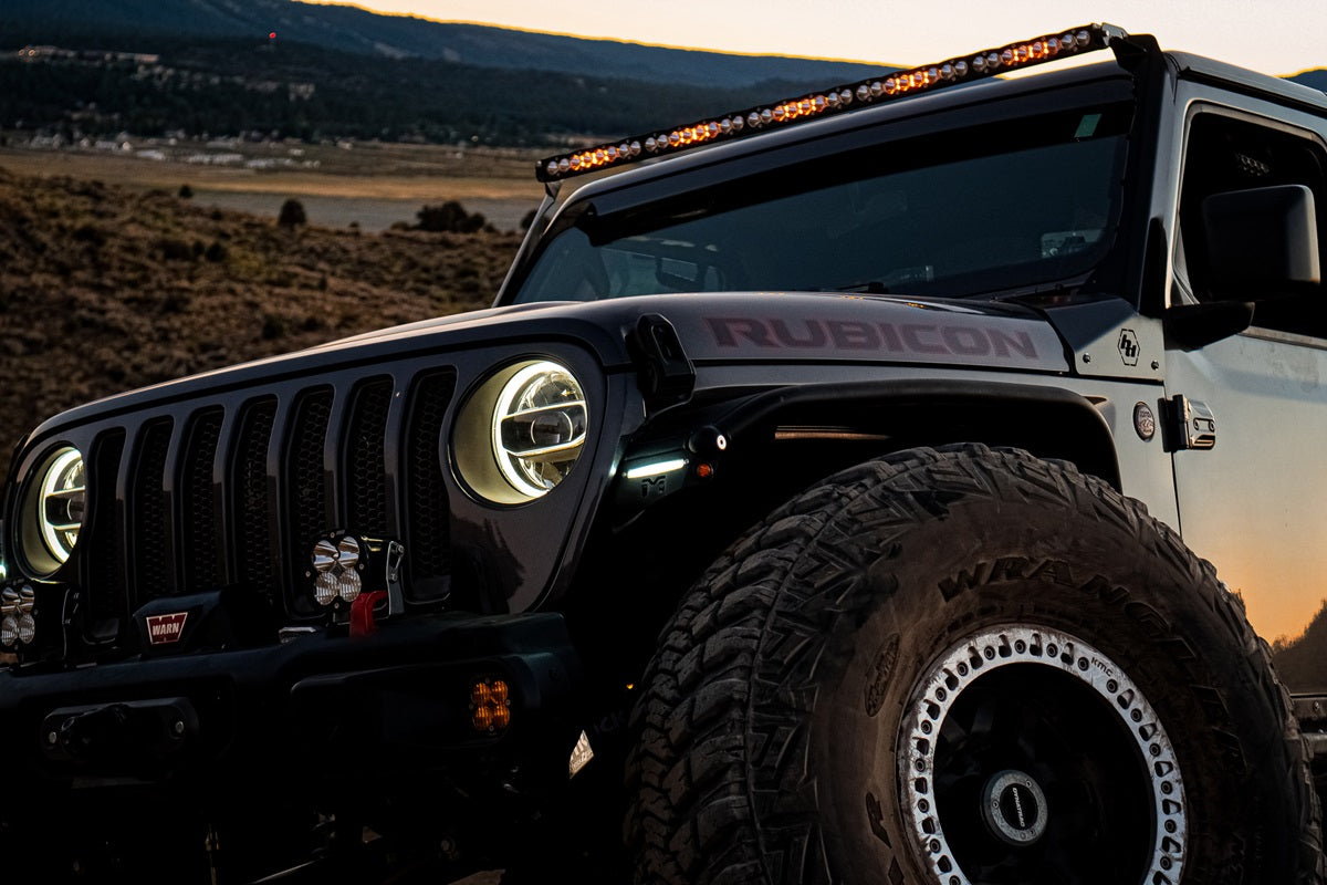Jeep JL/JT Roof Bar LED Light Kit 50 Inch S8 w/Upfitter Baja Designs - Image 2