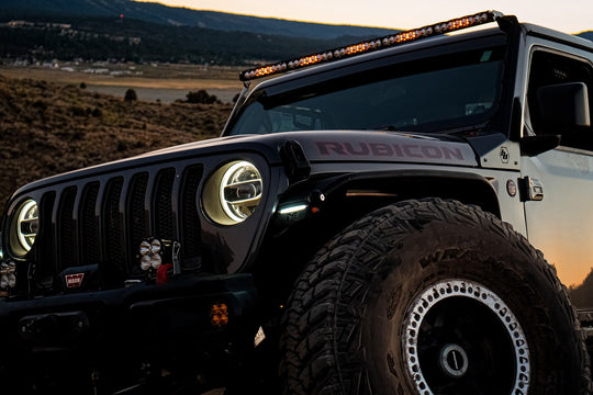 Jeep JL/JT Roof Bar LED Light Kit 50 Inch S8 w/Upfitter Baja Designs - Image 2
